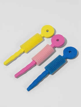 Бигуди с фиксатором, d=3.4 см, 16.5 см, набор - 3 шт., разноцветные (комплект 3 шт)