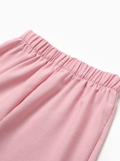 Комплект (рубашка и брюки) для девочки MINAKU, бежево-розовый, рост