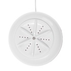 Портативная мини-стиральная машина LWM-02 с ведром 5 л, складная, голубая - Фото 11