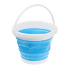 Портативная мини-стиральная машина LWM-02 с ведром 5 л, складная, голубая - Фото 15