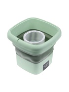 Портативная мини-стиральная машина LWM-04, складная, 6 л, отжим, ведро, зелёная - Фото 8