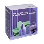 Портативная мини-стиральная машина LWM-04, складная, 6 л, отжим, ведро, зелёная - Фото 18