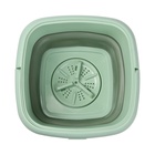 Портативная мини-стиральная машина LWM-04, складная, 6 л, ведро, зелёная - Фото 3