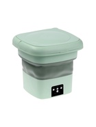 Портативная мини-стиральная машина LWM-04, складная, 6 л, отжим, ведро, зелёная - Фото 5