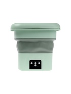 Портативная мини-стиральная машина LWM-04, складная, 6 л, отжим, ведро, зелёная - Фото 6