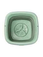 Портативная мини-стиральная машина LWM-04, складная, 6 л, отжим, ведро, зелёная - Фото 9