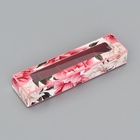 Коробка для 5 конфет с обечайкой, с окном «Презент», 21×5×3.3 см - Фото 1