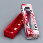 Коробка для 5 конфет с обечайкой, с окном «Презент», 21×5×3.3 см - Фото 4