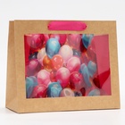 Пакет с PVC окном, «Праздничные шары», 24×11×20 см - Фото 2