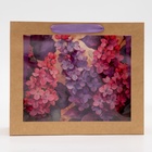 Пакет подарочный с PVC окном, «Сирень», 31×11×26 см - Фото 3