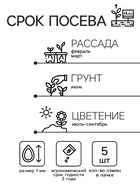 Семена цветов Катарантус ампельный "Медитерранеан Икс Пи" смесь сортов, ц/п, 5 шт - Фото 2