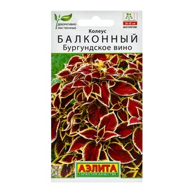 Семена цветов Колеус балконный "Бургундское вино", ц/п, 5 шт (комплект 2 шт)