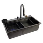 УЦЕНКА Кухонная мойка ZEIN M02,S=3,0и0,7мм,смеситель,корзины,разделочная доска,сифон,графит - фото 14676293