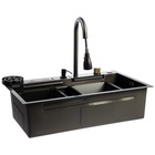 УЦЕНКА Кухонная мойка ZEIN M02,S=3,0и0,7мм,смеситель,корзины,разделочная доска,сифон,графит - фото 14676282