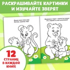 Раскраски набор «Для малышей», с цветными карандашми 6 цв., 4 шт. по 12 стр. 10848393 - фото 1863847