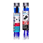 Ручка гелевая синяя со стираемыми чернилами Mazari "CATODREAM" + 9 стержней в комплекте, игольчатый пишущий узел 0,5 мм, термочувствительные чернила МИКС (комплект 2 шт) - фото 31425700