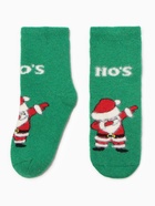 Носки женские махровые "Новогодние", цвет МИКС, р-р 36-40 - фото 31459307