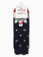 Носки женские махровые "Зверята,", цвет МИКС, р-р 36-40 - фото 31459310