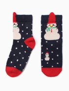 Носки женские махровые "Новогодние",, цвет МИКС, р-р 36-40 - фото 31459317