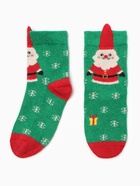 Носки женские махровые "Новогодние",, цвет МИКС, р-р 36-40 - фото 31459319