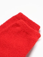 Носки женские махровые Hobby Line «Дружные снеговички», красные, размер 36-40 - фото 31459325