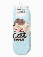 Носки женские махровые Hobby Line «Новогодние котики», МИКС, размер 36-40 - фото 31459355