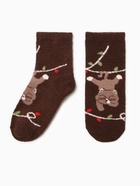 Носки женские махровые Hobby Line «Новогодние котики», МИКС, размер 36-40 - фото 31459359