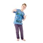 Футболка детская Collorista 3D World, возраст 8-10 лет, рост 134-140 см, цвет синий - Фото 1