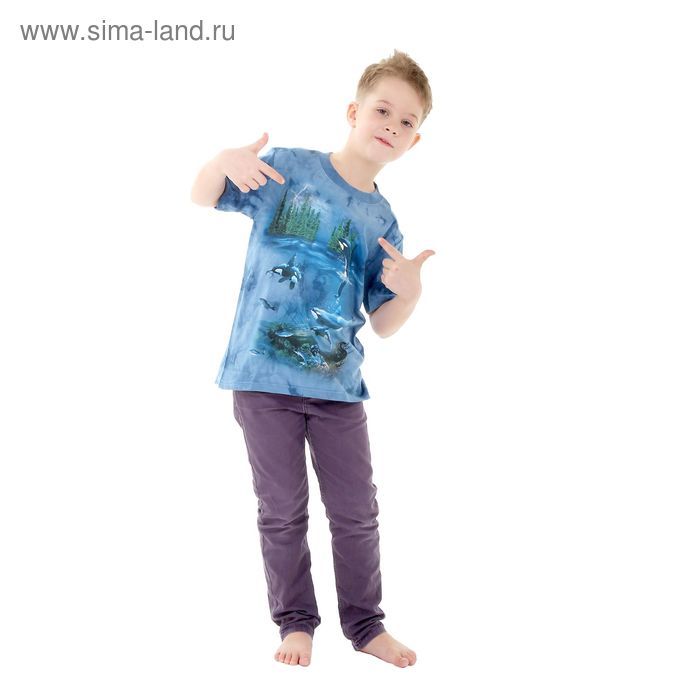 Футболка детская Collorista 3D World, возраст 8-10 лет, рост 134-140 см, цвет синий - Фото 1