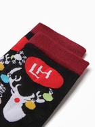 Носки женские "Олени с НГ шариками и снежинки", цвет МИКС, р-р 36-40 - фото 31459396