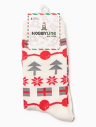 Носки женские новогодние «Новогоднее ассорти», МИКС, размер 36-40 (комплект 2 шт) - фото 30886896