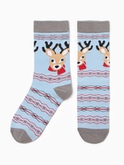 Носки женские новогодние «Новогоднее ассорти», МИКС, размер 36-40 (комплект 2 шт) - фото 30886898