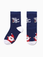 Носки детские «Новогоднее ассорти», МИКС, размер 18 (комплект 2 шт) - фото 31459448