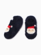 Носки-следки детские пуховые "Новогодние", цвет МИКС, р-р 14-16 - фото 31459467