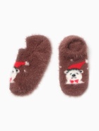 Носки-следки детские пуховые "Новогодние", цвет МИКС, р-р 14-16 - фото 31459468