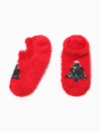 Носки-следки детские пуховые "Новогодние", цвет МИКС, р-р 14-16 - фото 31459470