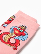 Носки женские "Змейка-принцесса", цвет розовый, р-р 36-40 - фото 31459488