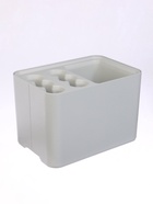 Подставка для зонтов, пластик, 6 круглых, 4 квадратных отделений, 18×18×26.5 см, серая - Фото 5