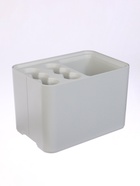 Подставка для зонтов, пластик, 6 круглых, 4 квадратных отделений, 18×18×26.5 см, серая - Фото 4