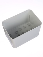 Подставка для зонтов, пластик, 6 круглых, 4 квадратных отделений, 18×18×26.5 см, серая - Фото 8