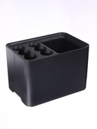 Подставка для зонтов, пластик, 6 круглых, 4 квадратных отделений, 18×18×26.5 см, чёрная - Фото 5