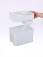 Подставка для зонтов, белая, 9 круглых, 6 квадратных, 18×26.5×18 см - Фото 6