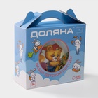 УЦЕНКА Набор детской посуды из керамики Доляна «Мишка на велосипеде», 3 предмета: кружка 230 мл, миска 400 мл, тарелка d=18 см 10853958