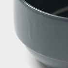 УЦЕНКА Набор посуды Magistro Night, фарфор, 16 предметов: тарелка d=25,5 см, d=19 см, миска 850 мл, d=15 см, кружка 320 мл, серый - Фото 2