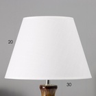 Настольная лампа с абажуром RISALUX «Кимберли», Е14, 40 Вт, 28×28×47 см - фото 31017504