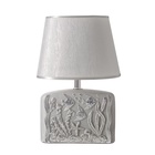 Настольная лампа с абажуром RISALUX «Океан», Е14, 40 Вт, серебро, 20×15×30 см 10337362