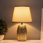 Настольная лампа с абажуром RISALUX «Либра», Е14, 40 Вт, золото, 20×20×34 см - фото 4724795