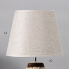 Настольная лампа с абажуром RISALUX «Эммис», Е14, 40 Вт, 20×20×32 см 10337371