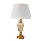 Настольная лампа с абажуром RISALUX «Камелия», Е27, 40 Вт, латунь, 29×29×29.5 см - Фото 8