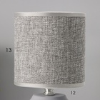 Настольная лампа с абажуром RISALUX «Румини», Е14, 40 Вт, серый, 13×13×27 см - Фото 3